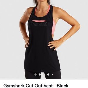 Gymshark cut out vest black